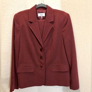 Deep Red Ladies Pantsuit
